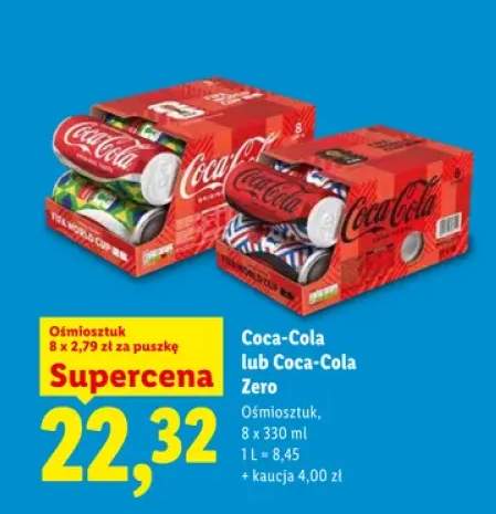 Napój gazowany Coca-Cola Original Taste 8-pak