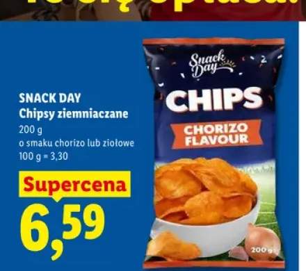Chipsy ziemniaczane o smaku ziołowym Snack Day