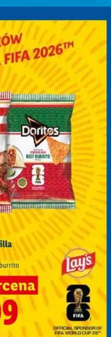 Chipsy tortilla Doritos mexican beef burrito