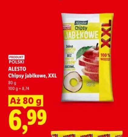 Chipsy jabłkowe Alesto XXL