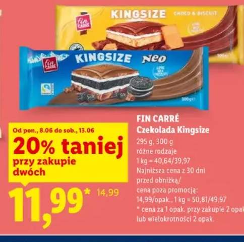 Czekolada Kingsize Fin Carré