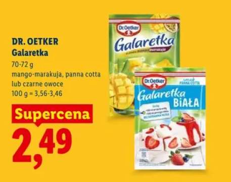 Galaretka o smaku czarne owoce Dr. Oetker