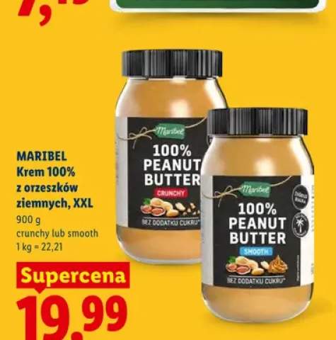 Krem 100% z orzeszków ziemnych Maribel Smooth XXL