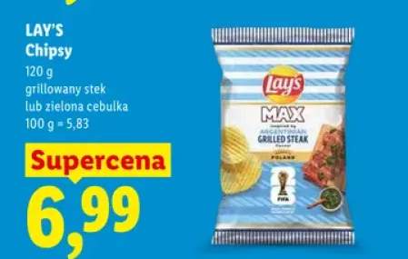 Chipsy ziemniaczane Lay's Max grillowany stek