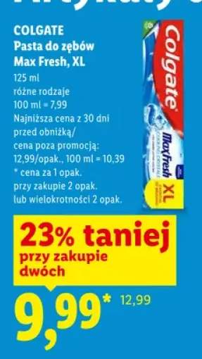 Pasta do zębów Colgate Max Fresh XL