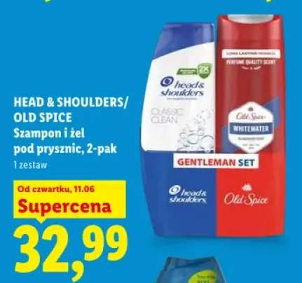 Szampon i żel pod prysznic Head & Shoulders Old Spice Gentleman Set 2-pak