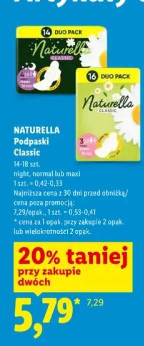 Podpaski Naturella Classic Maxi