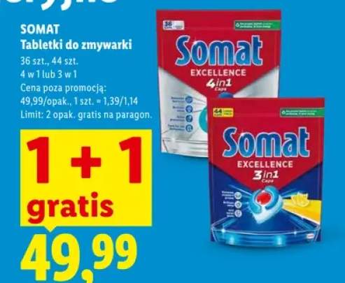 Tabletki do zmywarki Somat Excellence 4in1