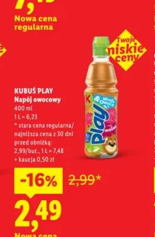 Napój owocowy Kubuś Play