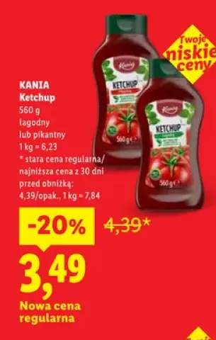 Ketchup łagodny Kania