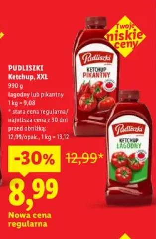 Ketchup XXL łagodny Pudliszki