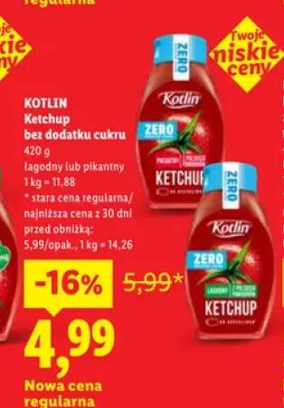 Ketchup bez dodatku cukru pikantny Kotlin