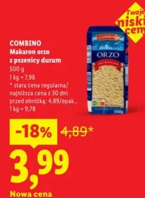 Makaron orzo z pszenicy durum Combino
