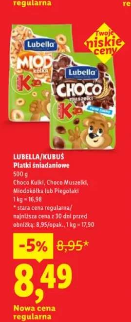 Płatki śniadaniowe Kubuś Choco Kulki