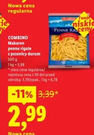 Makaron penne rigate z pszenicy durum Combino