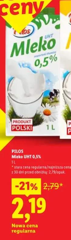 Mleko UHT Pilos 0,5%