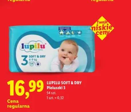 Pieluszki Lupilu Soft & Dry 3