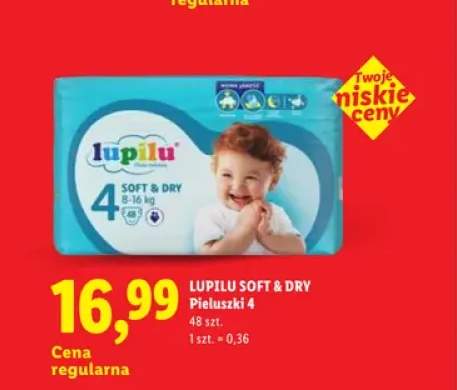 Pieluszki Lupilu Soft & Dry 4