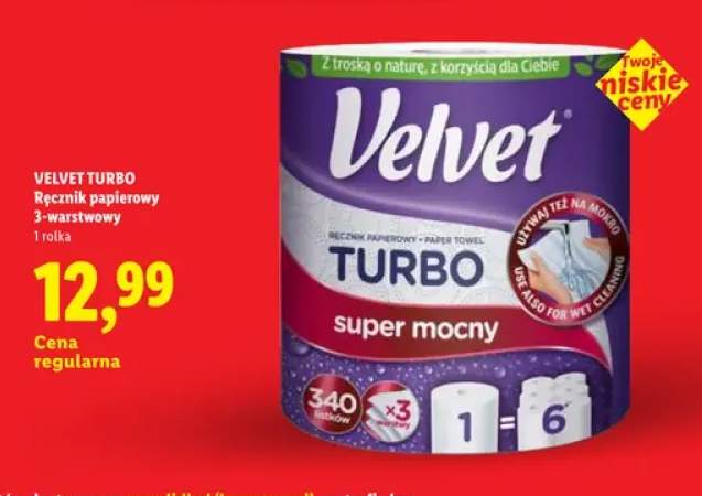 Ręcznik papierowy Velvet Turbo 3-warstwowy