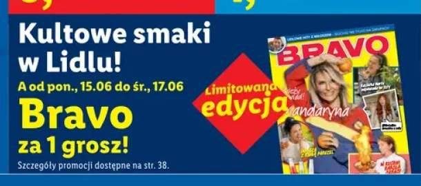 Magazyn Bravo limitowana edycja mandarynka