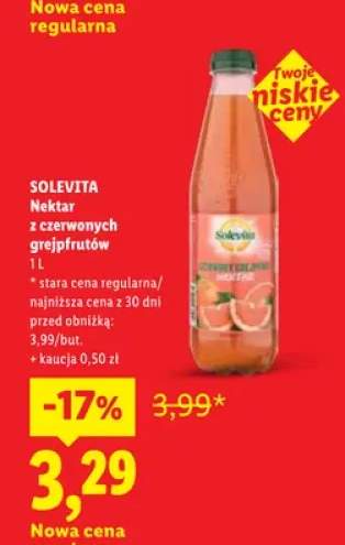 Nektar z czerwonych grejpfrutów Solevita