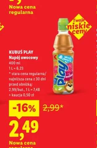 Napój owocowy Kubuś Play
