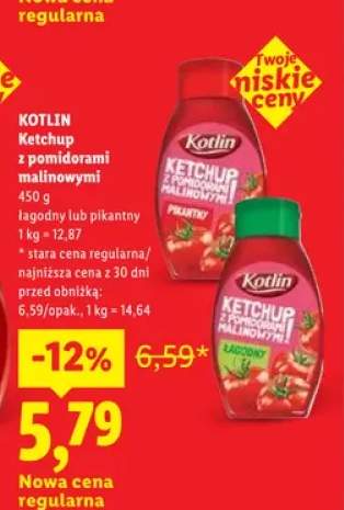 Ketchup z pomidorami malinowymi łagodny Kotlin +1 wariant