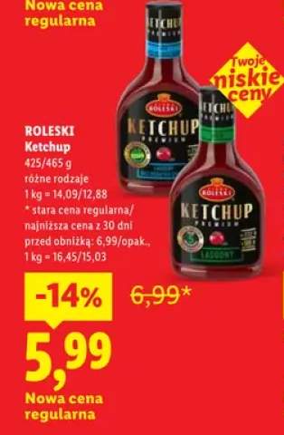 Ketchup Premium łagodny Roleski +1 wariant