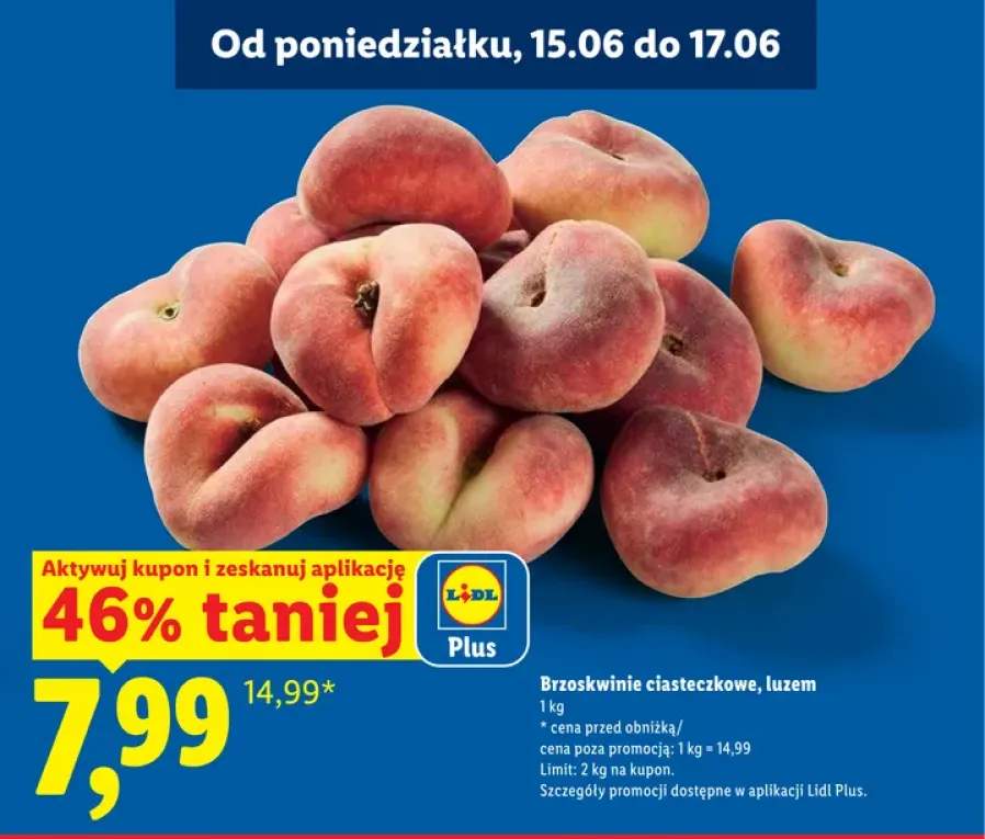 Brzoskwinie ciasteczkowe luzem