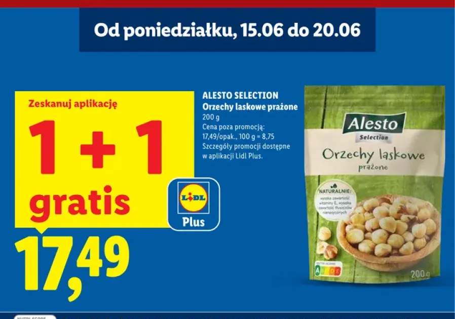 Orzechy laskowe prażone Alesto Selection