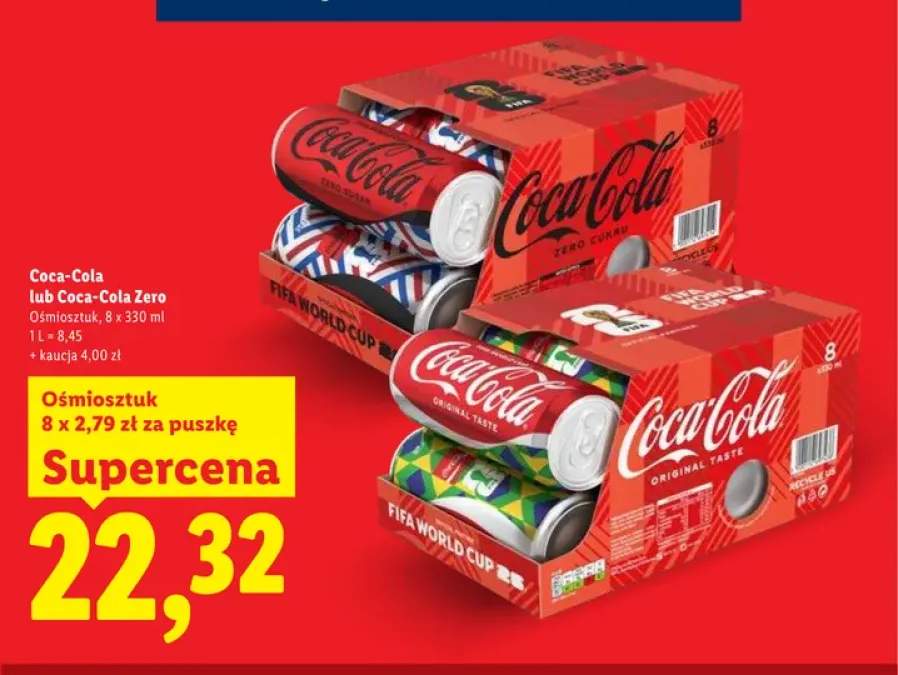 Napój gazowany Coca-Cola Original Taste 8-pak 330 ml +1 wariant