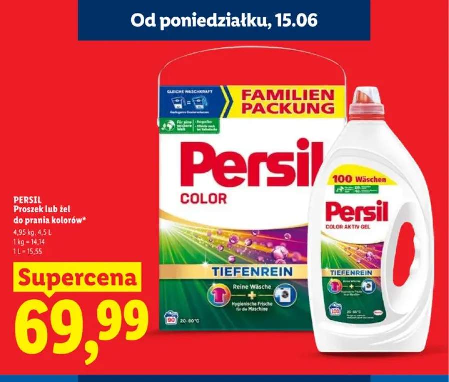 Proszek do prania kolorów Persil +1 wariant
