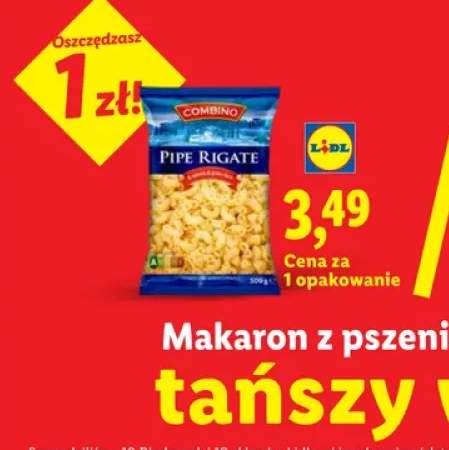 Makaron z pszenicy durum Combino Pipe Rigate