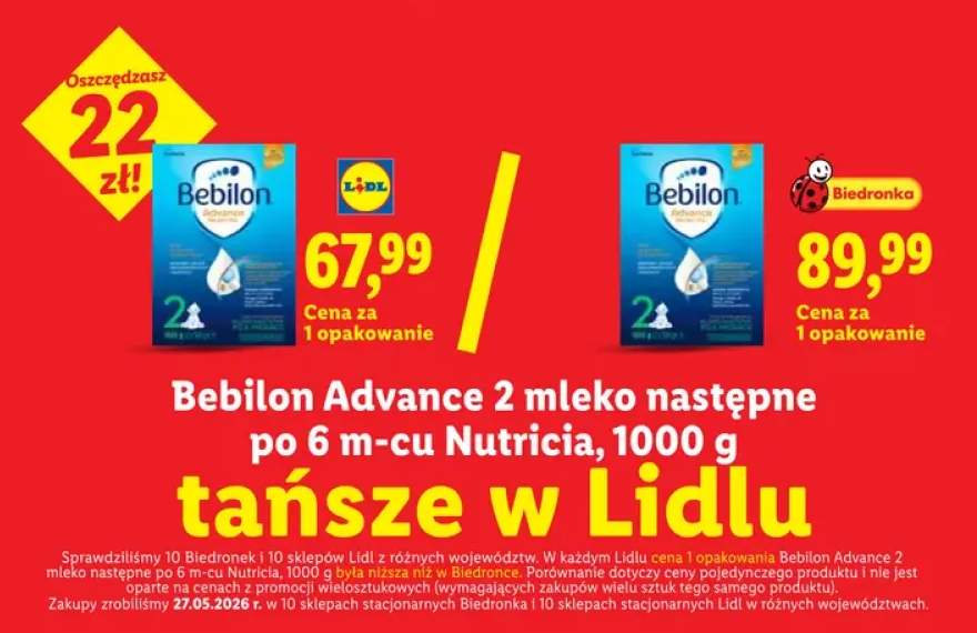 Mleko następne Bebilon Advance 2 po 6 m-cu