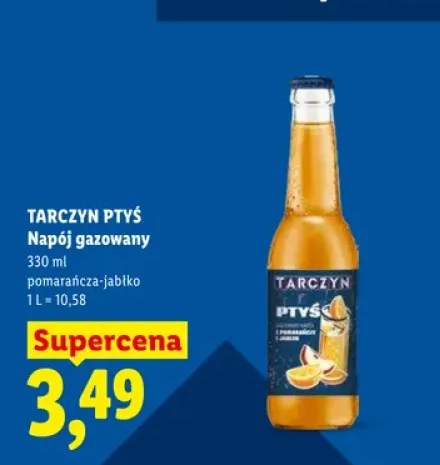 Napój gazowany Tarczyn Ptyś pomarańcza-jabłko