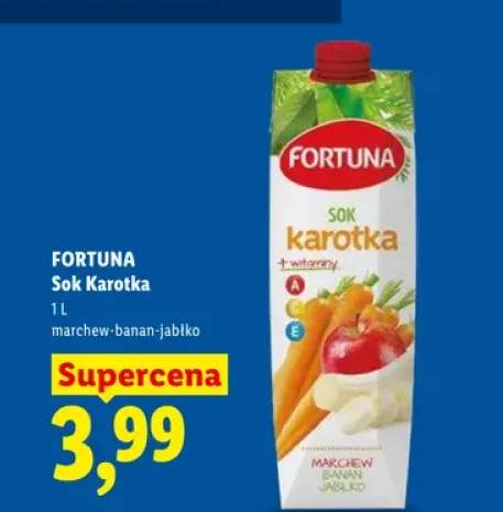 Sok Fortuna Karotka marchew-banan-jabłko