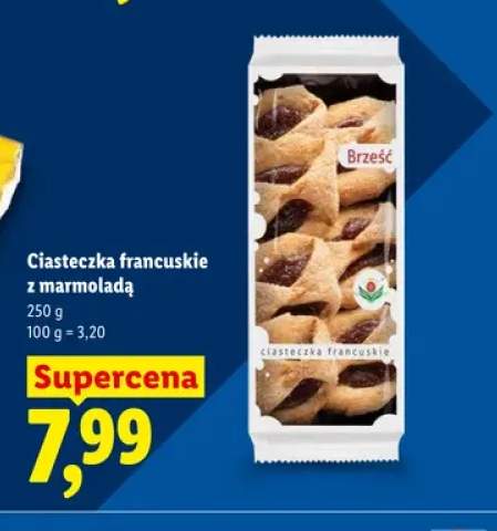 Ciasteczka francuskie z marmoladą Brześć