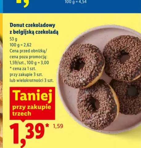 Donut czekoladowy z belgijską czekoladą