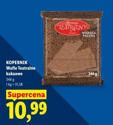 Wafle Teatralne kakaowe Kopernik
