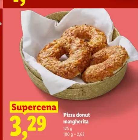 Pizza donut margherita