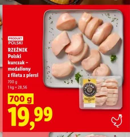 Polski kurczak medaliony z fileta z piersi Rzeźnik
