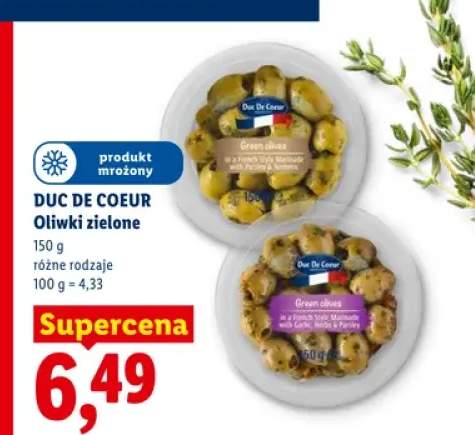 Oliwki zielone Duc De Coeur