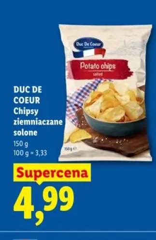 Chipsy ziemniaczane solone Duc De Coeur