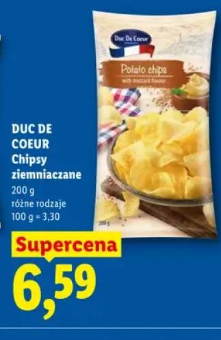 Chipsy ziemniaczane o smaku musztardowym Duc De Coeur