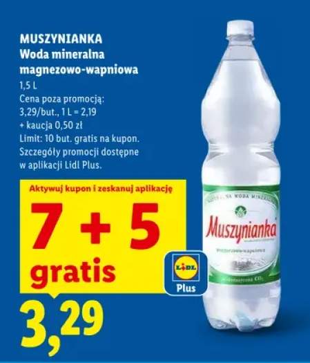 Woda mineralna magnezowo-wapniowa Muszynianka