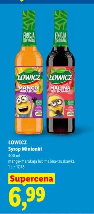 Syrop mango-marakuja Łowicz Minionki +1 wariant