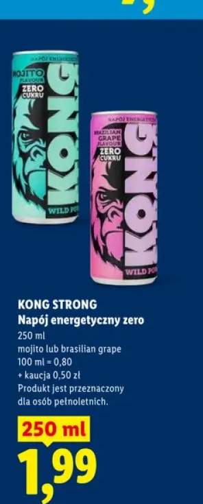 Napój energetyczny Kong Strong Mojito zero +1 wariant