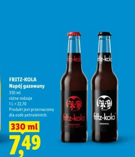 Napój gazowany Fritz-Kola Super Zero +1 wariant