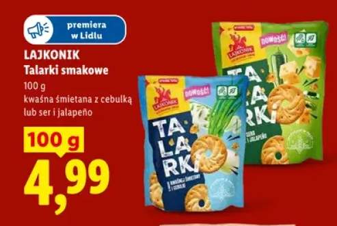 Talarki smakowe Lajkonik kwaśna śmietana z cebulką +1 wariant