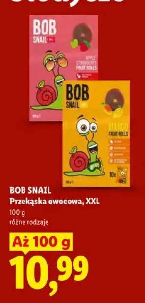 Przekąska owocowa Bob Snail Apple Strawberry XXL +1 wariant